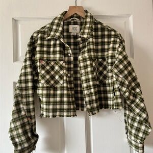 BDG Green Utility Jacket Cropped